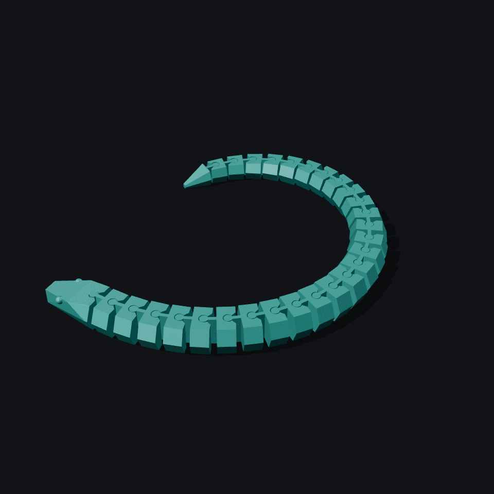 Prism Flex Snake — 3D printed, made to order
